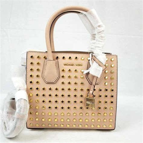 Michael Michael Kors Studio Mercer Studded Medium Messenger 